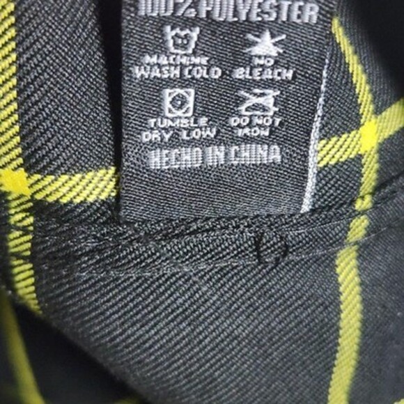 Dixxon Flannel Company Shirt Mens XL Black Yellow Chessboxin Plaid Casual - Picture 7 of 10